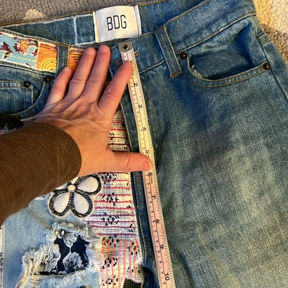 EUC BDG patchwork flare denim jeans size 24. - Picture 7 of 9